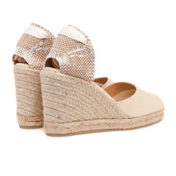 Espadrillas Castaner Carina/8 in canvas con zeppa 90 mm - 3