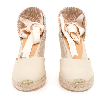 Espadrillas Castaner Carina/8 in canvas con zeppa 90 mm - 5