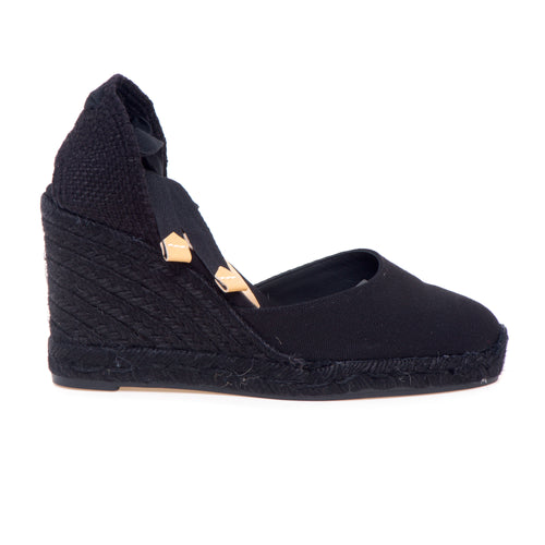 Espadrillas Castaner Carina in canvas con zeppa 90 mm