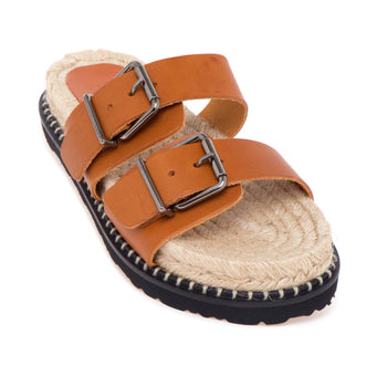Castañer, ciabatta "Ter" in pelle con doppia fascia regolabile - 4