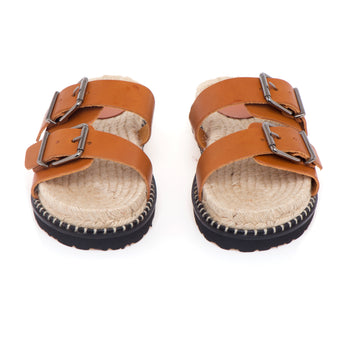 Castañer, ciabatta "Ter" in pelle con doppia fascia regolabile - 5