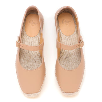 Castanèr espadrilla flat stile mary-jane in pelle - 5