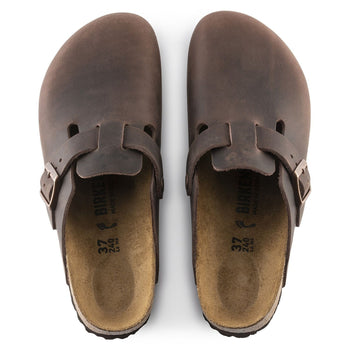Sabot Birkenstock Boston in pelle oliata - 3