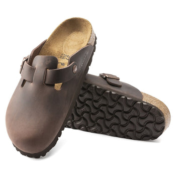 Sabot Birkenstock Boston in pelle oliata - 4