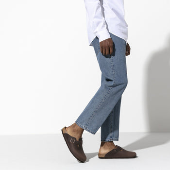 Sabot Birkenstock Boston in pelle oliata - 5