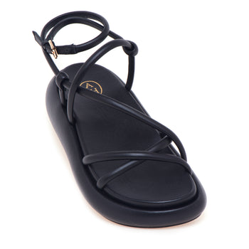Sandalo ASH in pelle con platform arrotondato e fasce imbottite - 4
