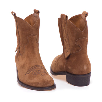 Tronchetto texano Via Roma 15 in camoscio - 4