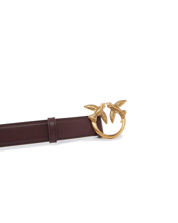 Cintura Pinko in pelle 3 cm. con fibbia Love Birds - 4