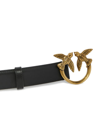 Cintura Pinko in pelle 3 cm. con fibbia Love Birds - 5