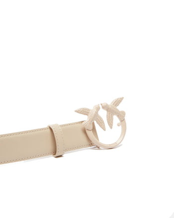 Cintura in pelle 3 cm  Pinko con fibbia Love Birds tono su tono - 5