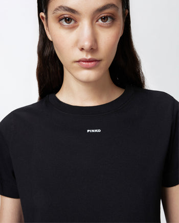 T-shirt Pinko in cotone con mini logo - 5