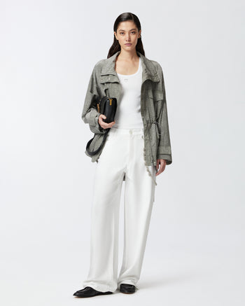 Top/canotta Pinko a costine con logo Love Birds - 4