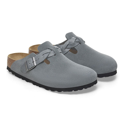 Sabot Birkenstock Boston Braided in suede con cinturino intreccio - 2