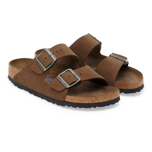 Ciabatta Birkenstock Arizona in camoscio con plantare morbido - 2