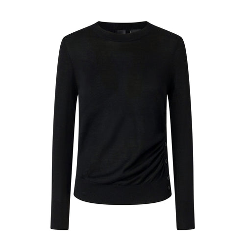 Maglia in lana Pinko con bottoni laterali NERO LIMOUSINE - 1