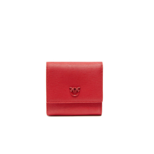 Portamonete quadrato Pinko in pelle saffiano