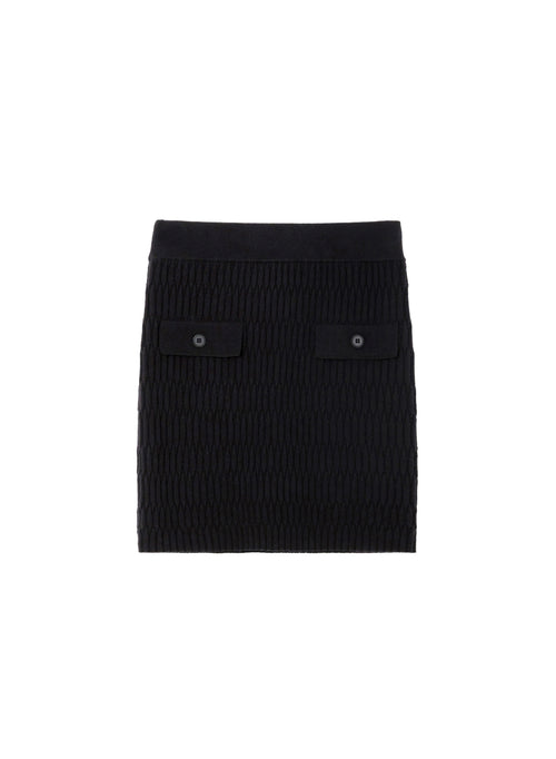 Minigonna aderente Pinko in maglia misto lana