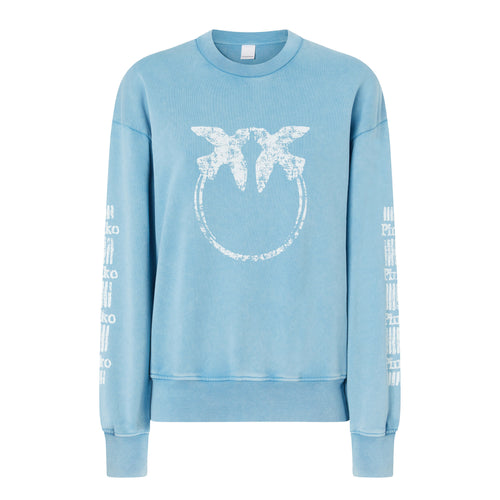 Felpa Pinko in cotone con maniche logate