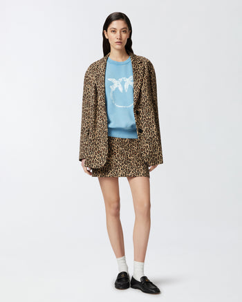 Felpa Pinko in cotone con maniche logate - 4