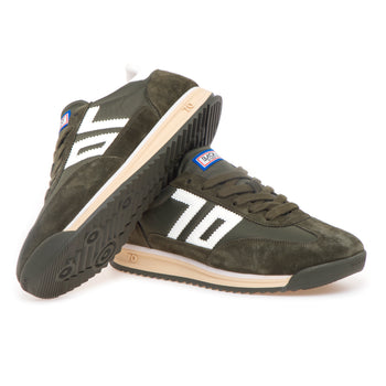 Sneaker Back 70 Jogger in camoscio e nylon - 4