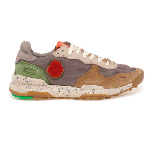 Sneaker Satorisan Chacrona in lino e camoscio