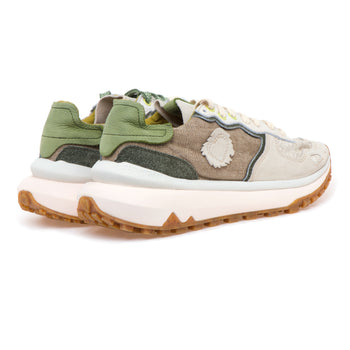 Sneaker Satorisan Chacrona Metta Lino Whitewisp in camoscio e lino - 3