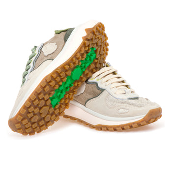 Sneaker Satorisan Chacrona Metta Lino Whitewisp in camoscio e lino - 4
