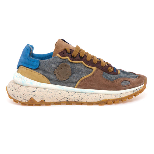 Sneaker Satorisan Chacrona Metta Lino Whitewisp in camoscio e lino