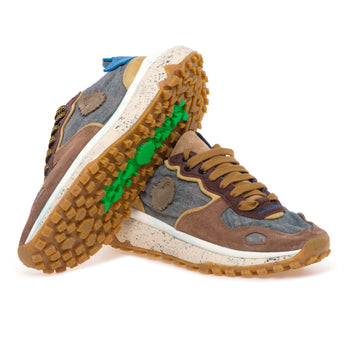 Sneaker Satorisan Chacrona Metta Lino Whitewisp in camoscio e lino - 4