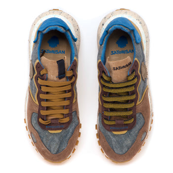 Sneaker Satorisan Chacrona Metta Lino Whitewisp in camoscio e lino - 5