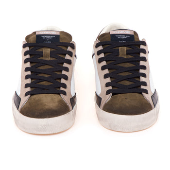 Sneaker Crime London "Distressed" in pelle e camoscio - 5