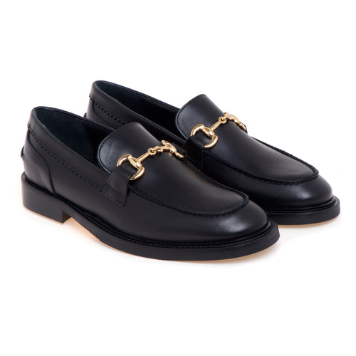 Mocassino Anna F. in pelle con morsetto - 2