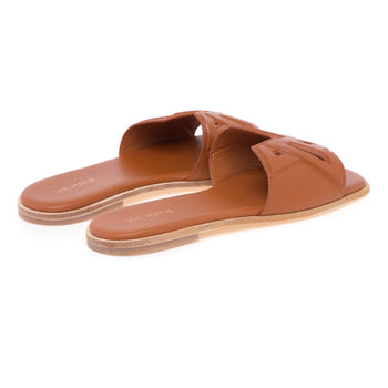 Ciabatta Vic Matiè in pelle con fascia e logo VM embossed - 3