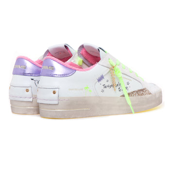 Sneaker Crime London "Skate Deluxe" in pelle e glitter - 3