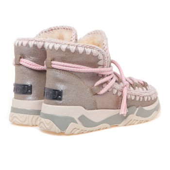 Stivaletto Mou Eskimo Trainer Scoubedoo Lace in pelle laminata - 3