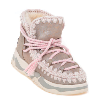 Stivaletto Mou Eskimo Trainer Scoubedoo Lace in pelle laminata - 4