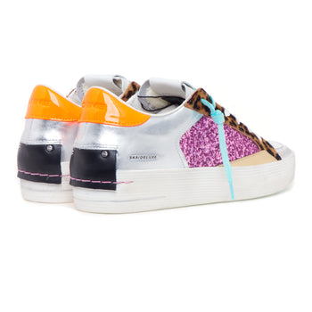 Sneaker Crime London "Skate Deluxe" in pelle e glitter - 3