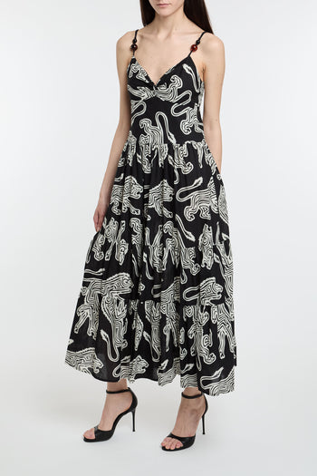 Abito lunco Dixie con stampa tribale - 4