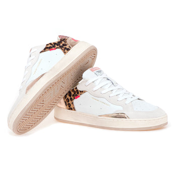 Sneaker Crime London "Chelsea" in pelle, camoscio e glitter - 4