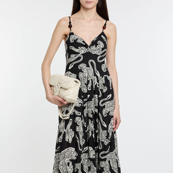 Abito lunco Dixie con stampa tribale - 9