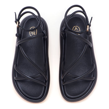 Sandalo ASH in pelle con platform arrotondato e fasce imbottite - 5