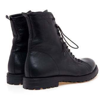 Anfibio Pawelk's in pelle effetto vintage con lacci semicoperti - 3