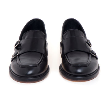 Mocassino formale Pawelk's in pelle con doppia fibbia - 5