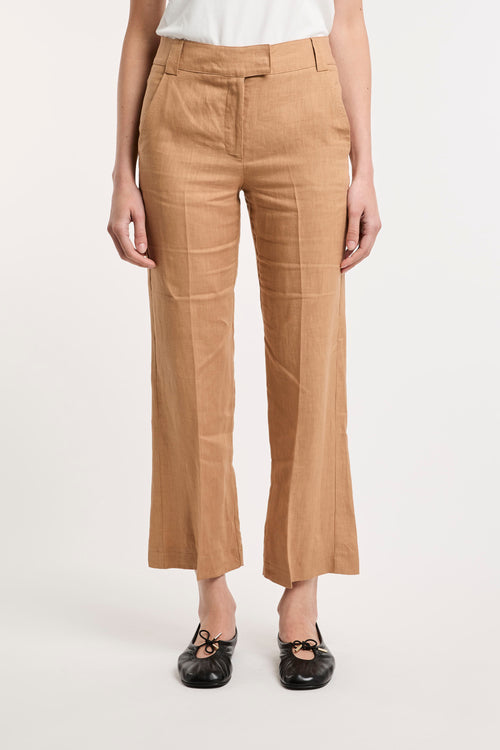 Marella, pantalone wide leg Falco in lino - 1