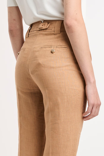 Marella, pantalone wide leg Falco in lino - 7