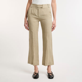 Marella, pantalone wide leg Falco in lino - 7