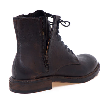 Polacchino allacciato Pawelk's in pelle effetto vintage con zip - 4