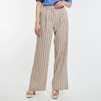 Pantalone a palazzo Kaos in viscosa - 7