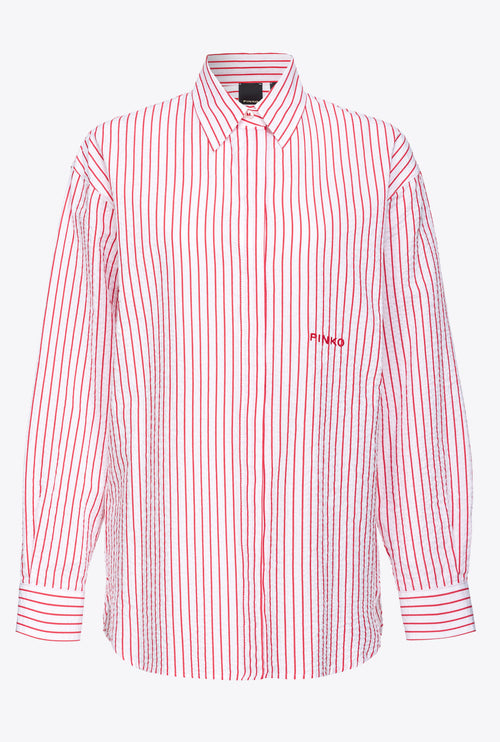 Camicia seersucker Pinko a righe