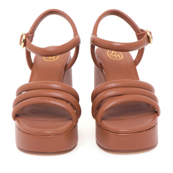Sandalo ASH in nappa imbottita con platform - 5